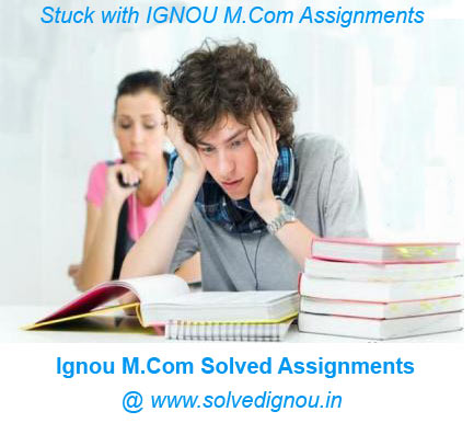 ignou mcom solved assignments